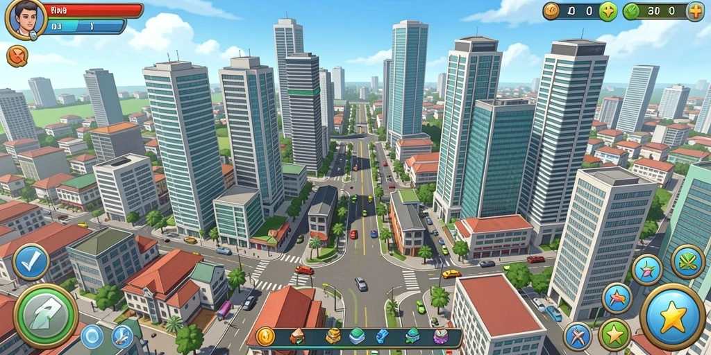 Menampilkan aksi pertarungan karakter di level pertama.