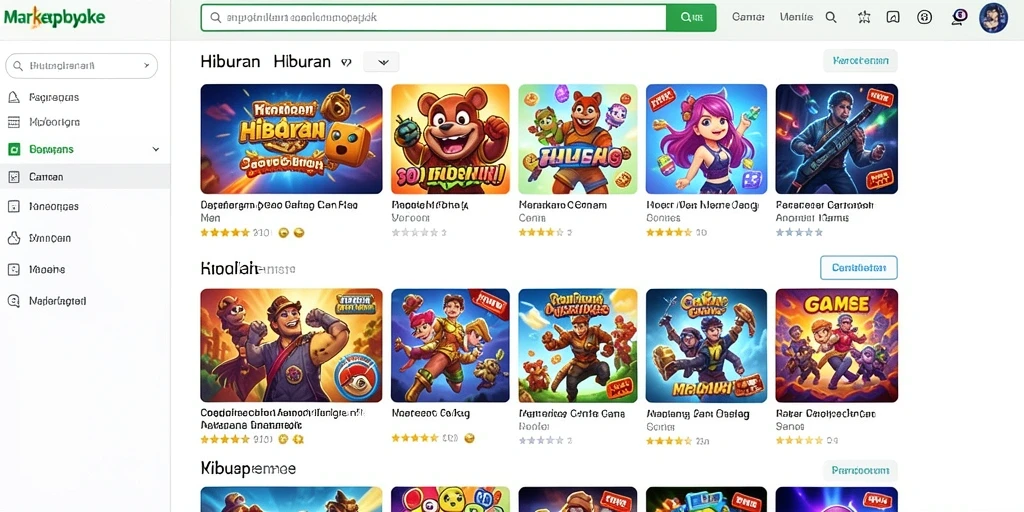 Tampilan utama yang menarik dan mudah dinavigasi.