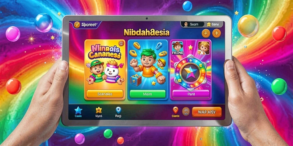 Tampilan awal game MENYALA78 yang menarik.