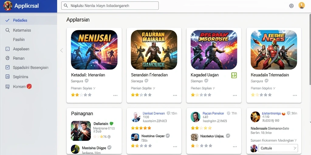 Tampilan gameplay yang menakjubkan dengan karakter yang beragam.