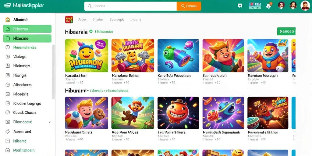 Tampilan utama yang menarik dan intuitif.